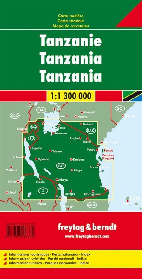 Tanzania Road Map Fandb