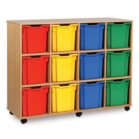 Monarch 12 Quad Tray Classroom Storage Unit