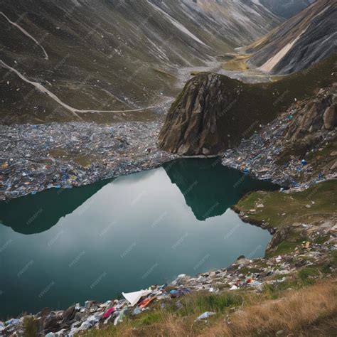 Premium Photo | Mountain Conservation Addressing Pollution and