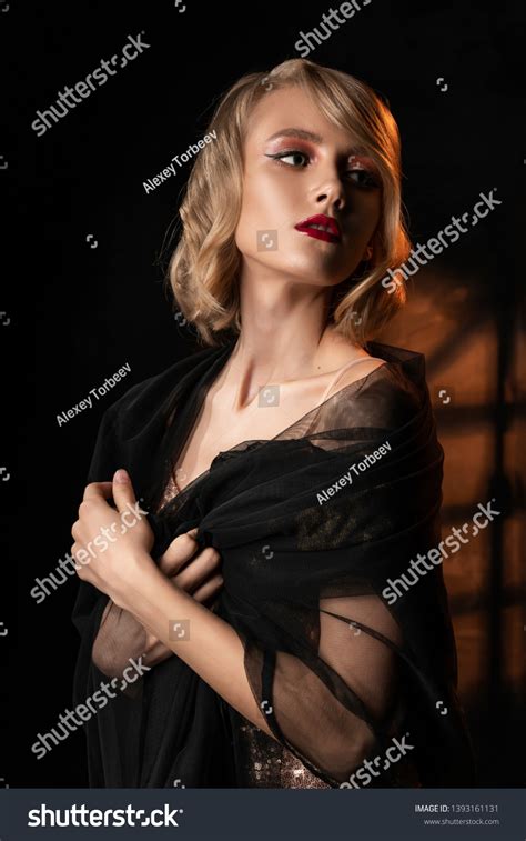 Cute Face Blonde Girl Vintage Style Stock Photo 1393161131 Shutterstock