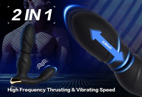 Bestvibe 8 Frequency Vibration Thrusting Anal Vibrator Butt Plug Bestvibe