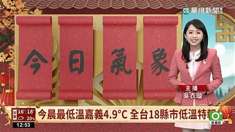 今晨最低溫嘉義4 9°c 全台18縣市低溫特報 華視新聞 Line Today