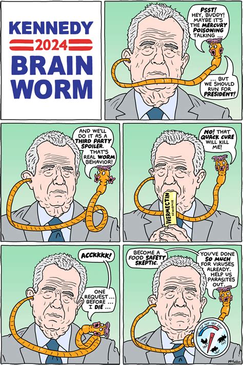 Cartoon Rfk Jrs Brain Worm