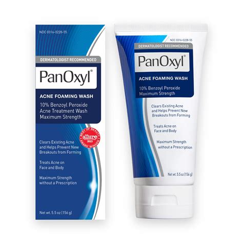 Panoxyl Acne Foaming Wash 10 Benzoyl Peroxide Maximum Strength