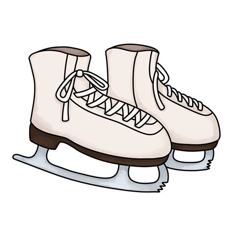 How To Draw Ice Skates Drawing With Dawn