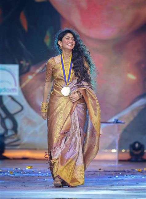 Sai Pallavi Attends Behind Woods Awards In A Pink Silk Saree Saree