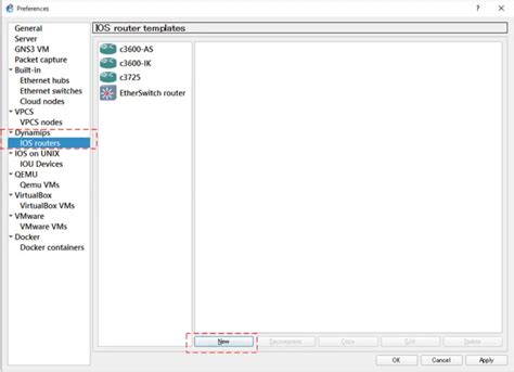 Creating IOS Router Template How To Use GNS3 N Study