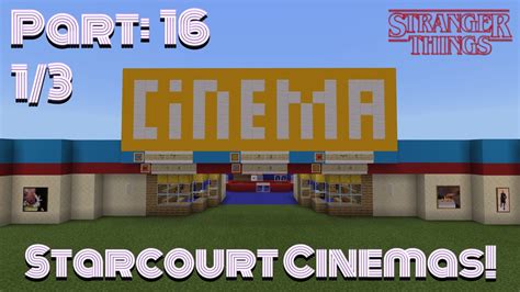 How To Build Starcourt Mall In Minecraft Part 16 Starcourt Cinemas