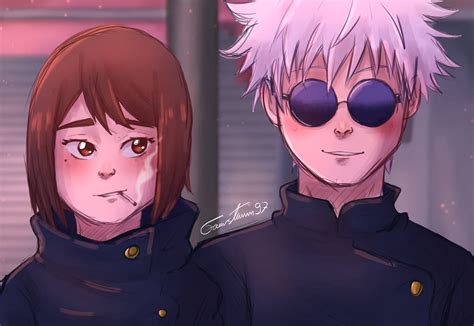 Jjk Shoko And Gojo By Feuersturm97 On Deviantart