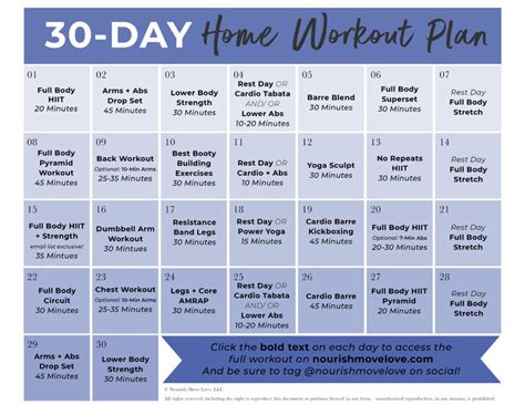 30 Day Hiit Workout Plan Pdf