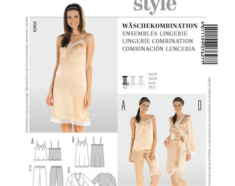 Burda Style Sewing Pattern Lingerie Coordinates Etsy