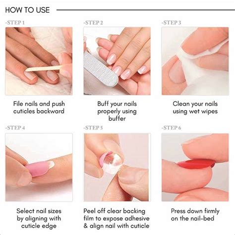 Buy LiCK Nude French Tips With Pastel Pink Artificial Press On Nails With Application Kit Online