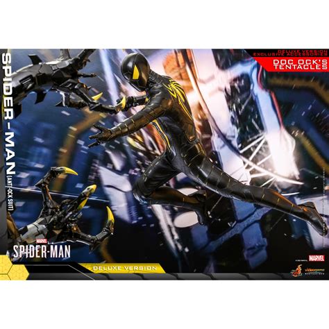 HOT TOYS VGM45 Marvel s Spider Man Spider Man Anti Ock Suit Deluxe Version ใหม Shopee