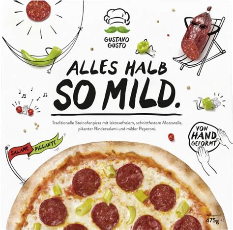 Gustavo Gusto Pizza Alles Halb So Mild Salami Peperoni Online Kaufen