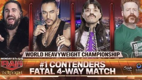 Fatal Way No Contenders Match Announced For Wwe Raw Wwe