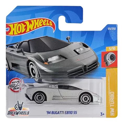 Hot Wheels Bugatti Eb Ss Hw Turbo Prata Mercadolivre