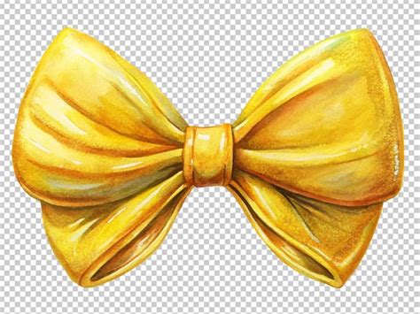 Premium Psd Yellow Satin Ribbon For Wrapping