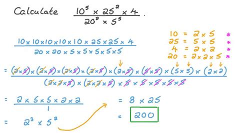 Lesson Simplifying Exponential Expressions With Integer Exponents Nagwa