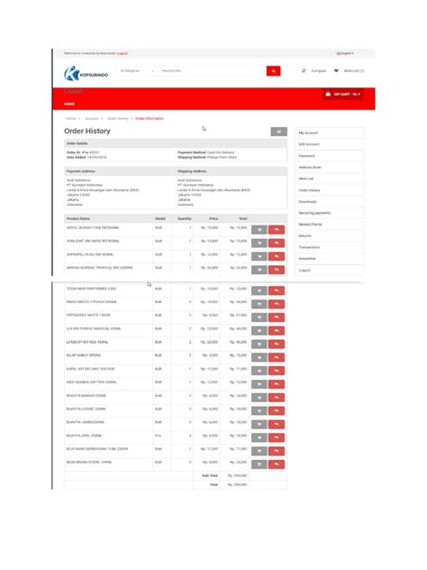 Contoh Format Pemesanan Barang Pdf