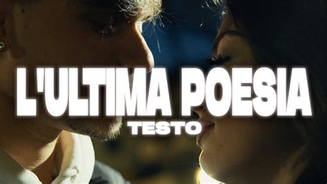 Geolier Ultimo L ULTIMA POESIA Sanremo 2024 Testo Lyrics YouTube