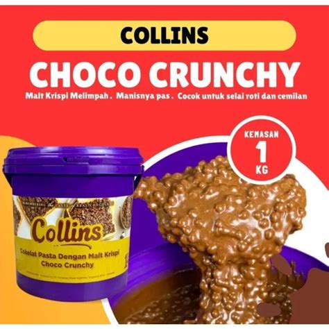 Jual Collins Choco Crunchy 1kg Selai Topping Cokelat 1kg Shopee