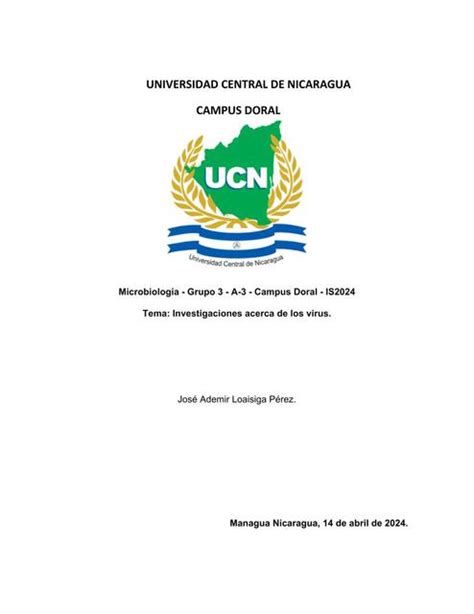 Asignaciones De Microbiolog A Ademir G Udocz