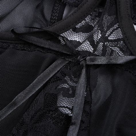 Intimates Sleepwear New Sexy Black Lace Chemise Naughty Babydoll Lingerie Small Slutty