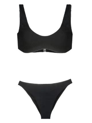Andrea Bogosian Elayla Scoop Neck Bikini Black FARFETCH