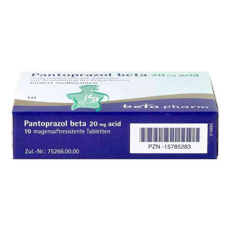 Pantoprazol Beta Mg Acid Magensaftresistent Tabletten Stk