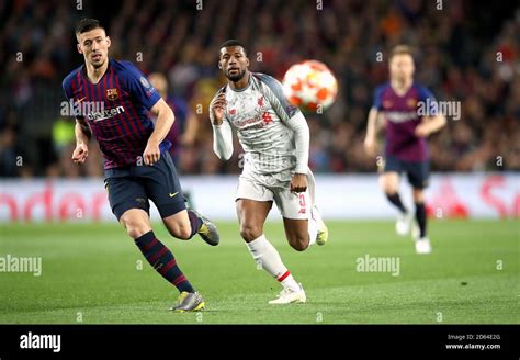 Barcelona S Clement Lenglet Left And Liverpool S Georginio Wijnaldum