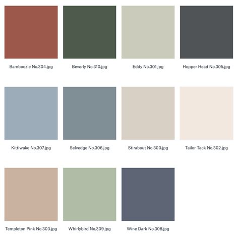 Farrow And Ball Colour Chart