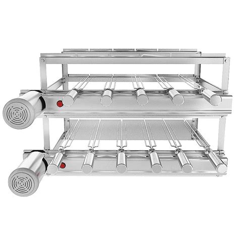 Churrasqueira Grill Tripla Inox Sevefort Espetos Girat Rios Ok Grill