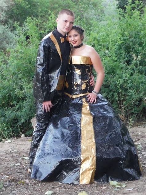 See Prom Dresses Made Of Duct Tape