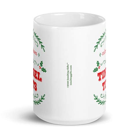 Calm Down Tinsel Tits Large Designer Mug From Insulting Gifts