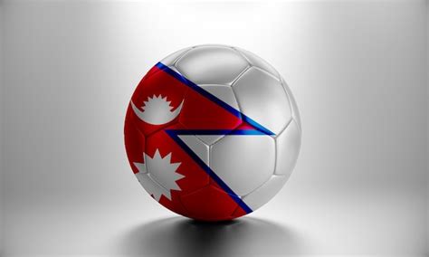 Bola De Futebol D Bandeira Do Pa S Nepal Bola De Futebol