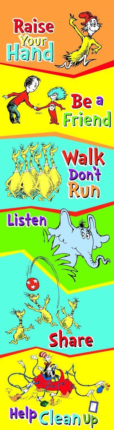 Dr Seuss Back To School Classroom Rules Poster Door Decoration Dr