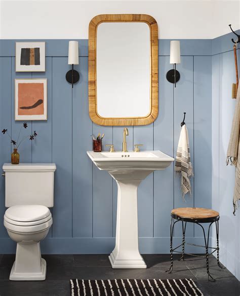 blue paint in bathroom 8