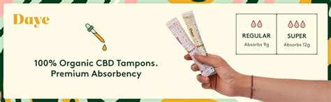 Daye Regular Cbd Regular Nude Tampons Combo Pack Organic Soft