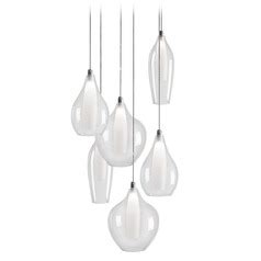 Kuzco Lighting Victoria Chrome Led Multi Light Pendant With Bowl Dome