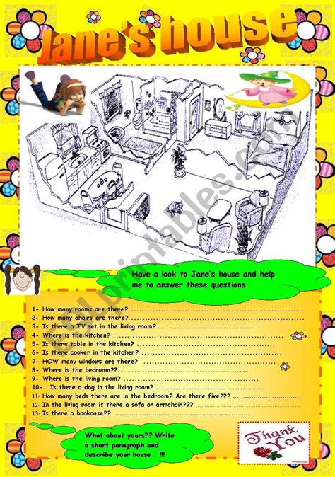 Describing A House Esl Worksheet By Maram