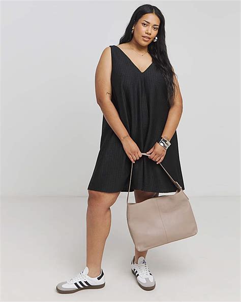 Textured Smock Dress Simply Be