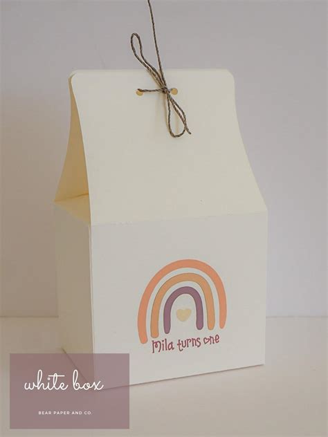 Boho Rainbow Favor Box Boho Party Favor Etsy