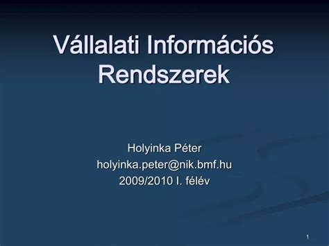 Ppt V Llalati Inform Ci S Rendszerek Powerpoint Presentation Free