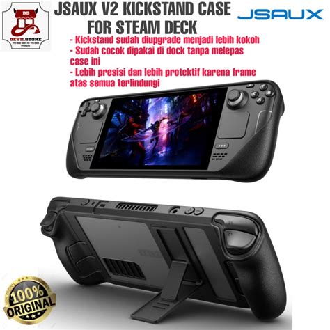 Jual JSAUX PC Silicone Kickstand Protective Case For Steam Deck Casing