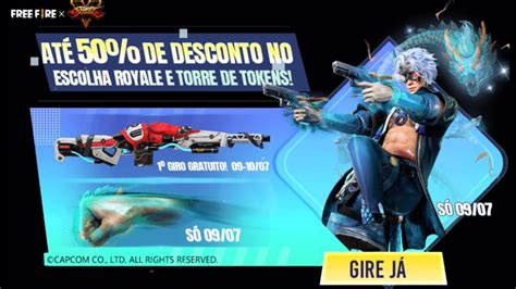 Peguei Pct Draco Desconto Evento Torre De Tokens Free Fire Novo