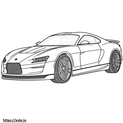 Bugatti Chiron Super Sport 2024 coloring page