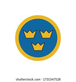 Swedish Air Force Roundel Military Symbol Stock Vector Royalty Free