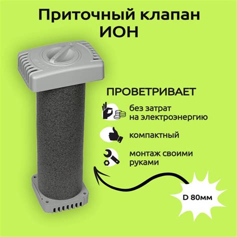 Приточный вентиляционный клапан "ИОН" - купить по выгодной цене в ...