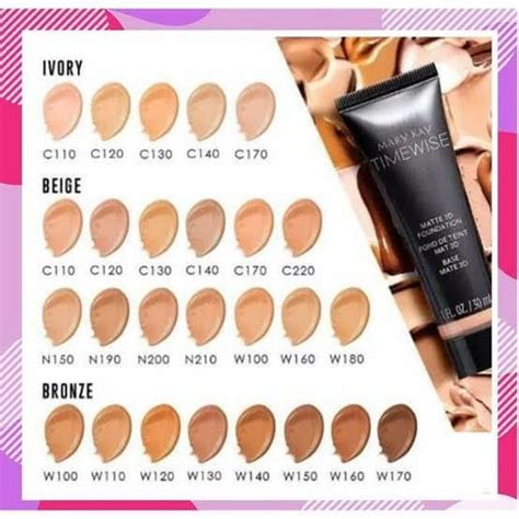 Kit Bases Mary Kay Com 10 Unidades Beige W180 Frete Grátis