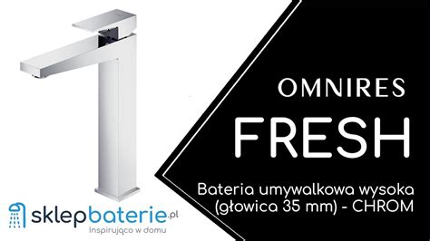 FRESH Bateria umywalkowa wysoka głowica 35 mm Chrom OMNIRES FR7112CR